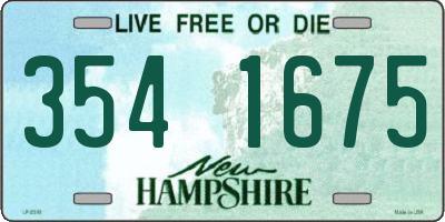 NH license plate 3541675