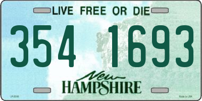 NH license plate 3541693