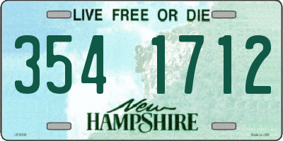 NH license plate 3541712