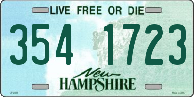 NH license plate 3541723
