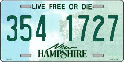 NH license plate 3541727