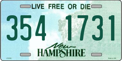 NH license plate 3541731