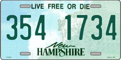 NH license plate 3541734