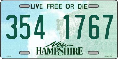 NH license plate 3541767