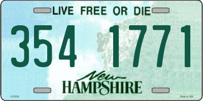 NH license plate 3541771