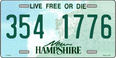 NH license plate 3541776