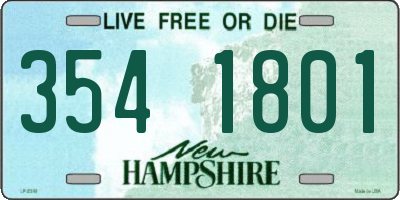 NH license plate 3541801