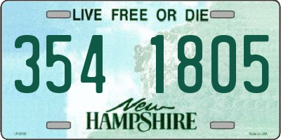 NH license plate 3541805