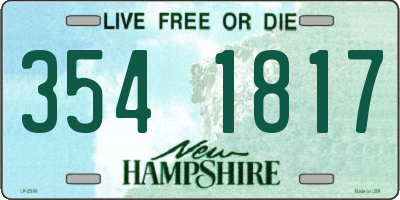 NH license plate 3541817