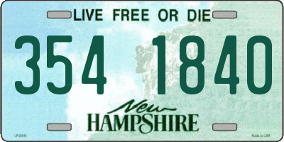 NH license plate 3541840