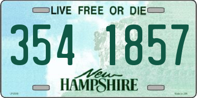 NH license plate 3541857