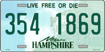 NH license plate 3541869