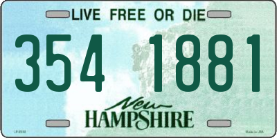 NH license plate 3541881