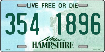 NH license plate 3541896