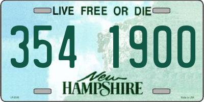 NH license plate 3541900