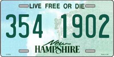 NH license plate 3541902