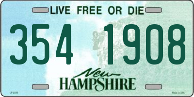 NH license plate 3541908