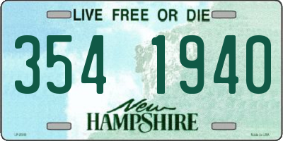 NH license plate 3541940
