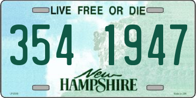 NH license plate 3541947