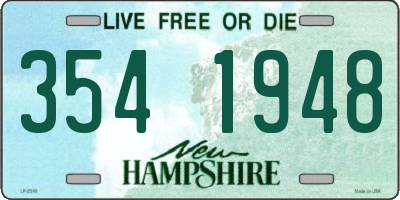 NH license plate 3541948