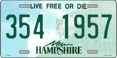 NH license plate 3541957