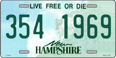 NH license plate 3541969
