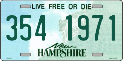 NH license plate 3541971