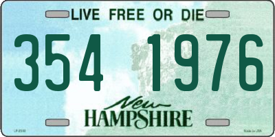 NH license plate 3541976