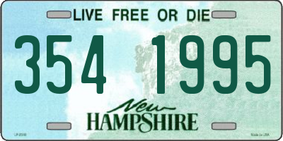 NH license plate 3541995