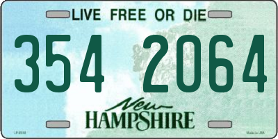 NH license plate 3542064