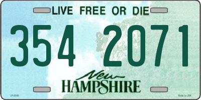 NH license plate 3542071
