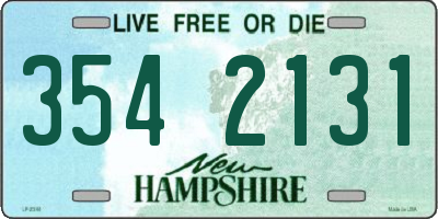 NH license plate 3542131