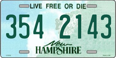 NH license plate 3542143