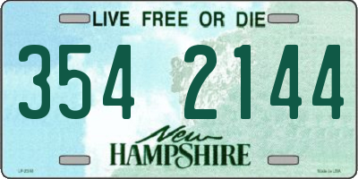 NH license plate 3542144