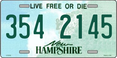 NH license plate 3542145