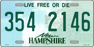NH license plate 3542146
