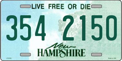NH license plate 3542150