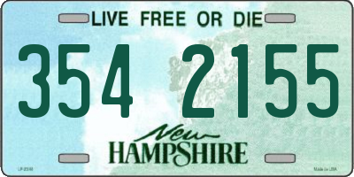 NH license plate 3542155