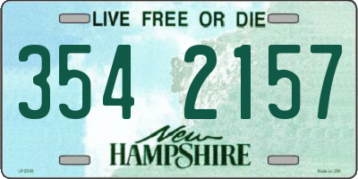 NH license plate 3542157