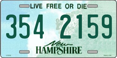NH license plate 3542159
