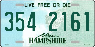 NH license plate 3542161