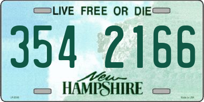NH license plate 3542166