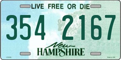 NH license plate 3542167