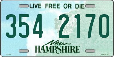 NH license plate 3542170
