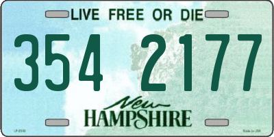 NH license plate 3542177