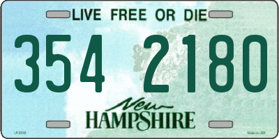 NH license plate 3542180