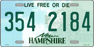 NH license plate 3542184