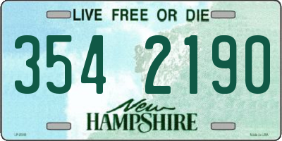 NH license plate 3542190