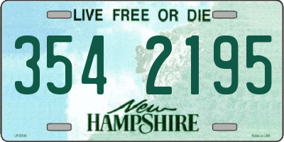 NH license plate 3542195