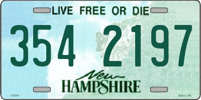 NH license plate 3542197